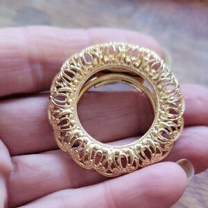 Vintage West Germany Filigree scarf clip